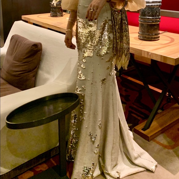 Two Piece Evening (Gold / Eggshell) - Picture 3 of 11